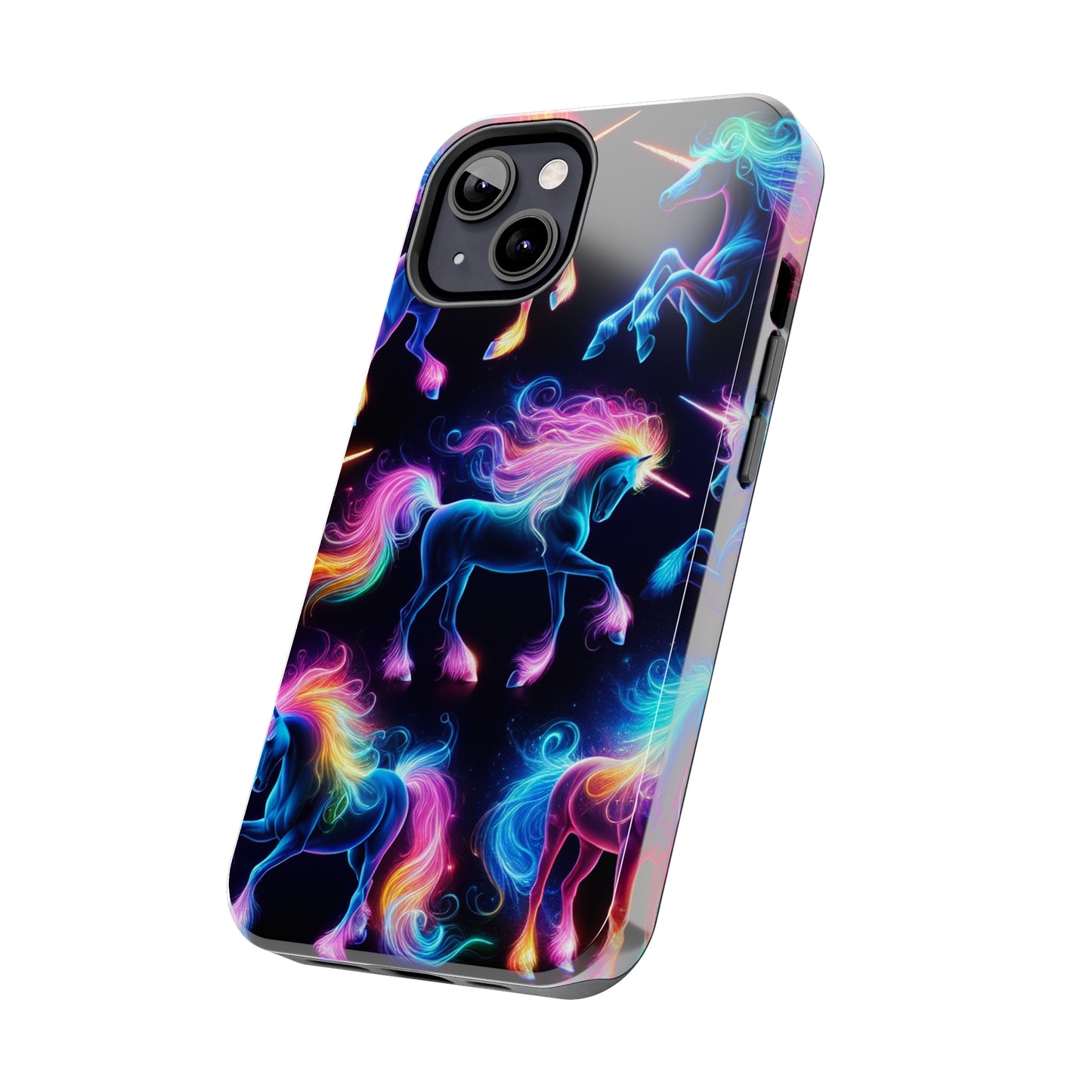 'Neon Mirage of Unicorns' NEON Unicorns Tough Phone Case