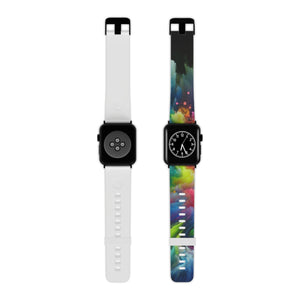 "Neon Flowscape" - Trippy Infinity Patterns Iwatch Band