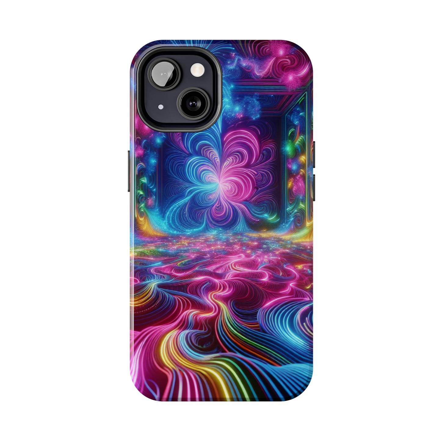 Vortex of Chromatic Wonder Trippy Infinity Patterns Tough Phone Case