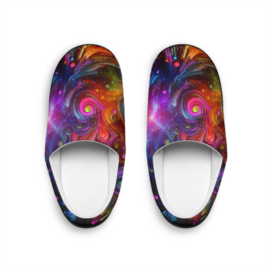 Hans Dutlinger - Trippy Infity Patterns Men's Indoor Slippers