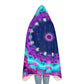 Neon Infinity Splendor - NEON Infinity Patterns Art Hooded Snuggle Blanket