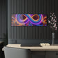 Cosmic Vibrancy. Trippy infity Pattern 1/4" Glossy Acrylic Art