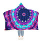 Neon Infinity Splendor - NEON Infinity Patterns Art Hooded Snuggle Blanket