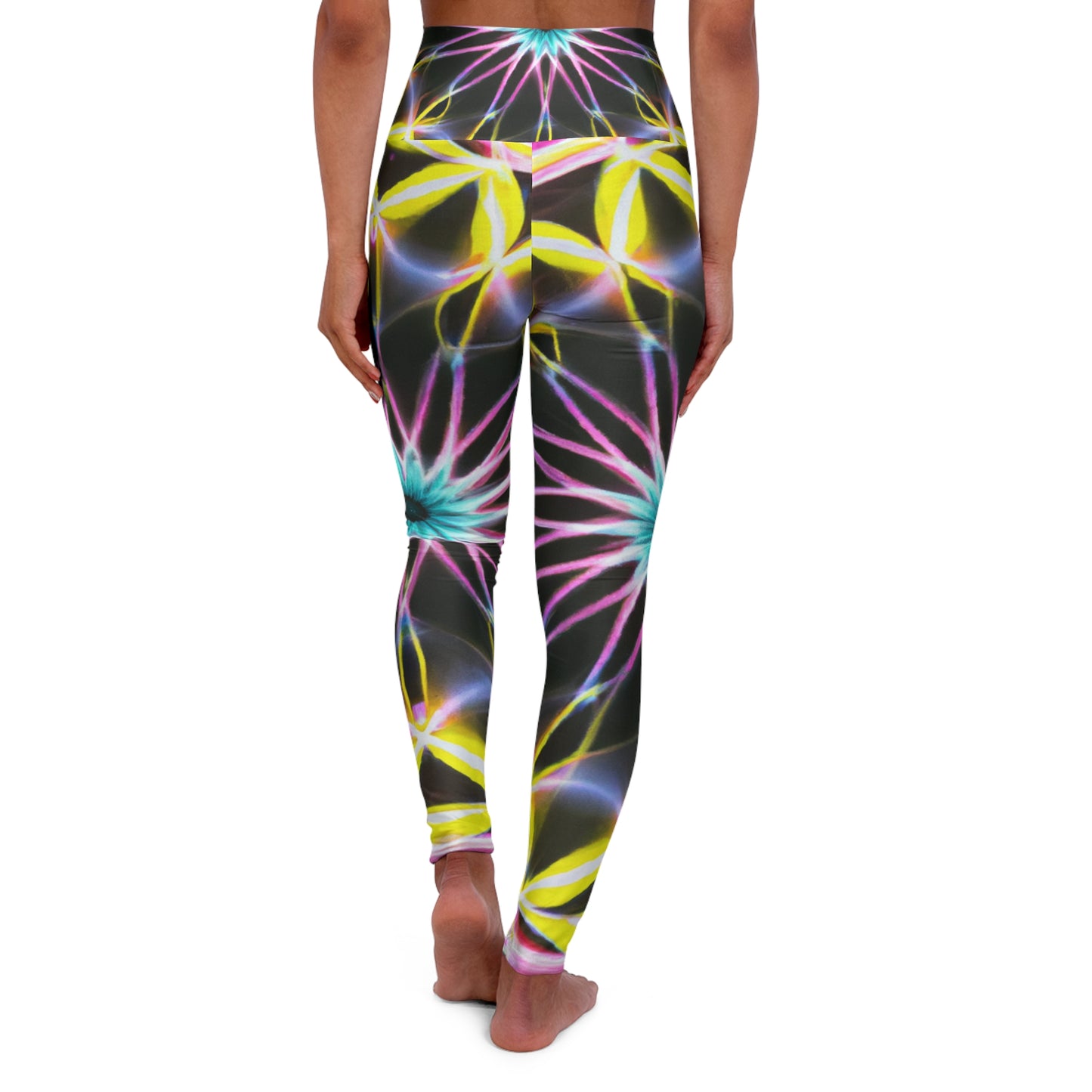 "Infinite Fluorescence Reverie" - Trippy Infinity Patterns Leggings