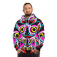 Neon Nocturne - NEON Owls AOP Hoodie