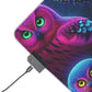 "Neon Nocturne" NEON Owls Art LED Mousepad