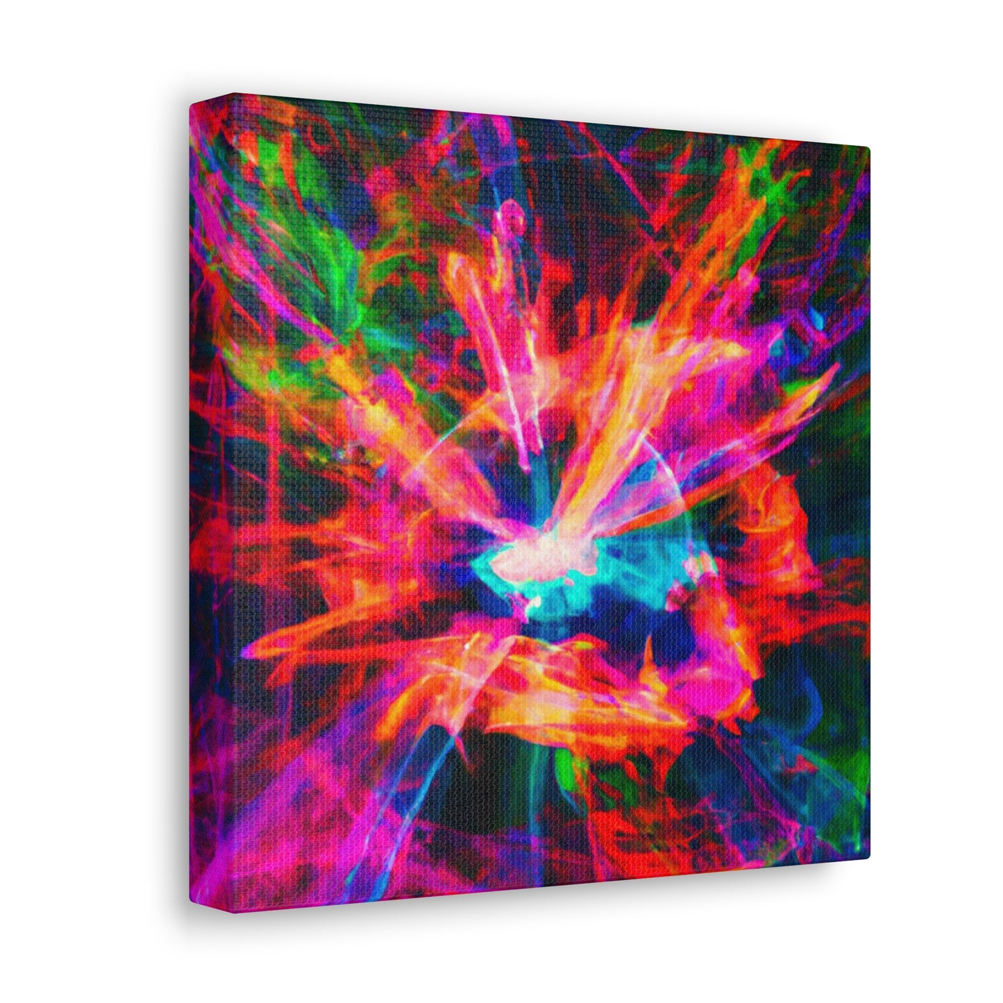 Psychedelic Vortex Spectrums. Trippy Infinity Patterns Art Canvas