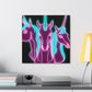 "Neon Unicorn Posse" NEON Unicorns Art Canvas