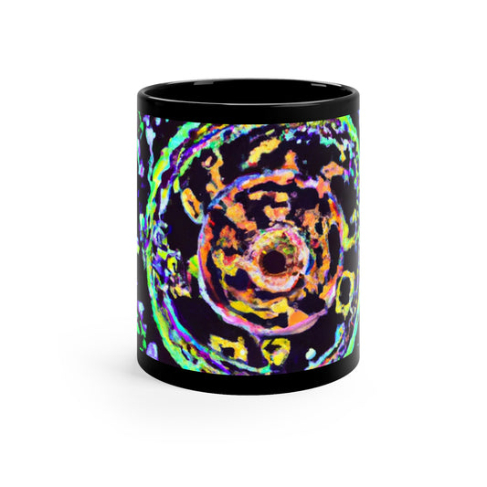 Celestial Prismatic Joy. Trippy Infninty Patterns 11oz Black Mug