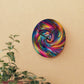 Neon Infinity Vortex Infinity Patterns Art Acrylic Clock