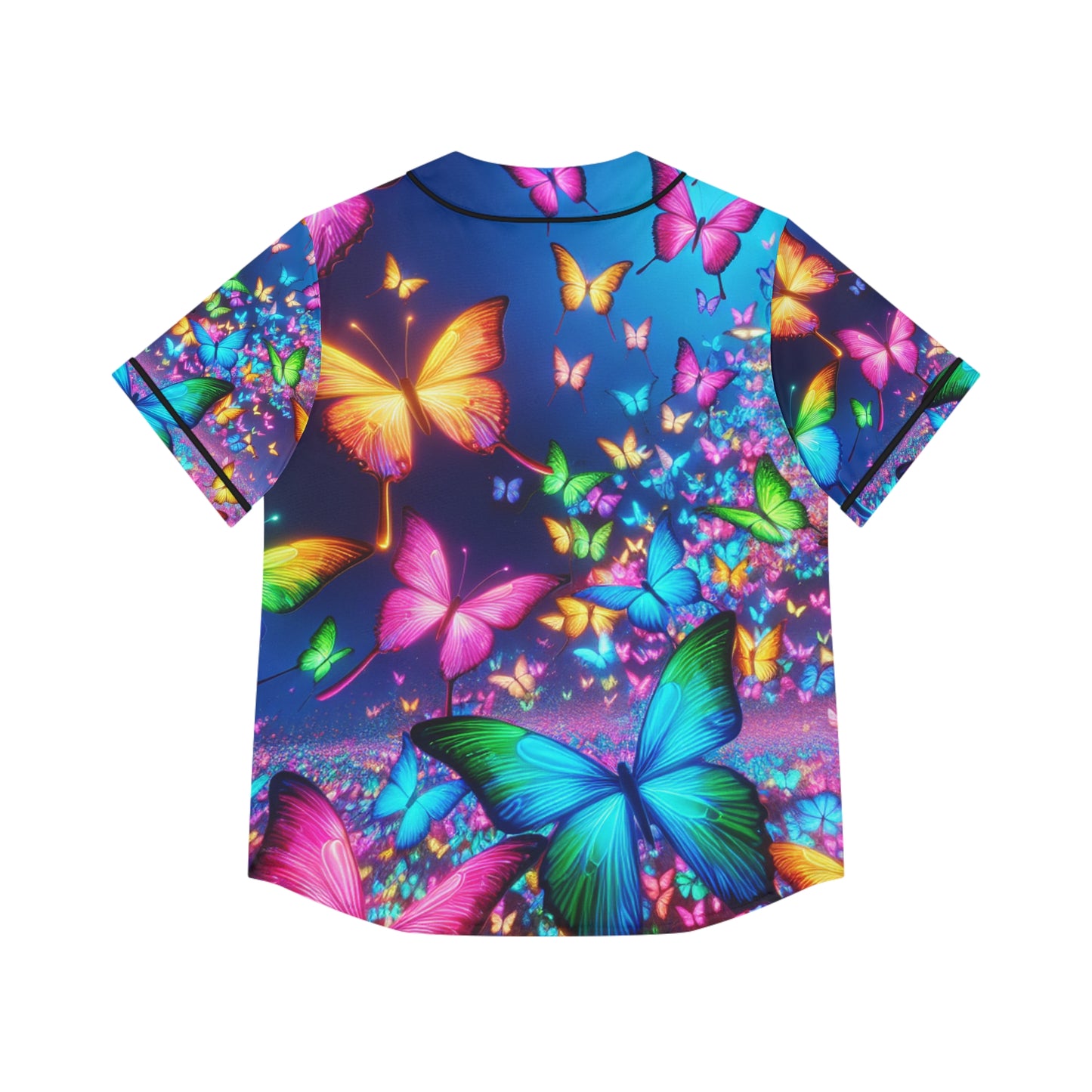 Neon Flutterbubbles. Neon Butterflies Womans Jersey