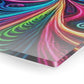 Neon Infinity Infinity Prismatic Vortex Trippy infity Pattern 1/4" Glossy Acrylic Art