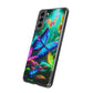 "Vivid Neon Flyaways" NEON Butterflies Art Polycarbonate Phone Case Samsung Galaxy s21 s22 Google Pixel 6 Iphone 11 12 13 14 Pro Max Mini Plus