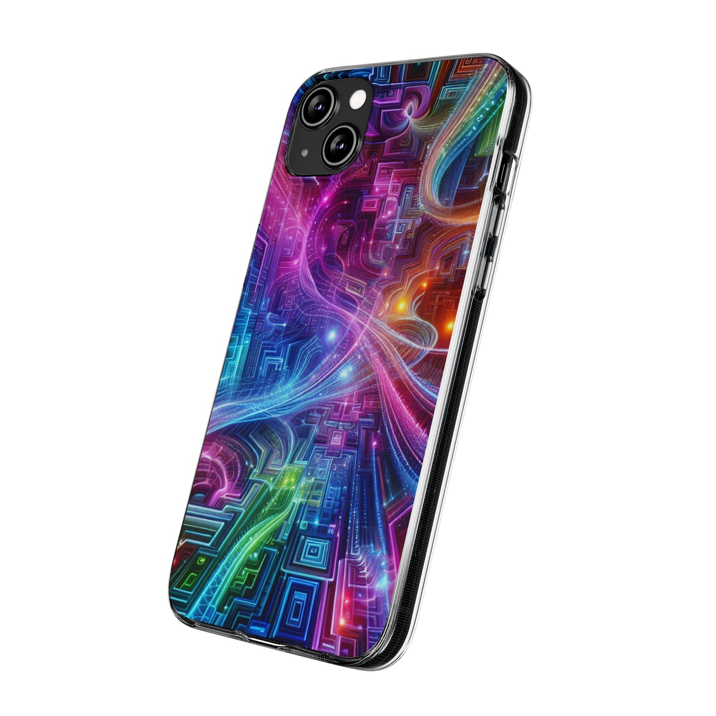 "Infinite Bright Vibes" Infinity Patterns Art Polycarbonate Phone Case