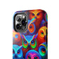 'Electric Neon Owl Harmony' NEON Owls Tough Phone Case