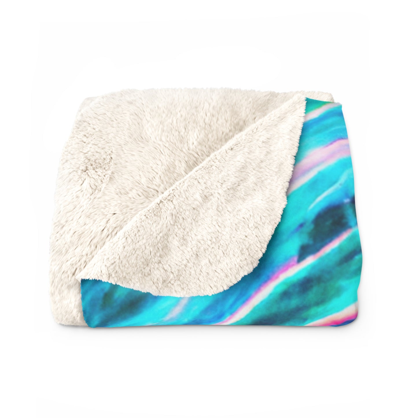 Angelo da Vinci - Trippy Infinity Patterns Sherpa Blanket