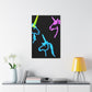 Vibrant Neon Fantasy NEON Unicorns Art Canvas