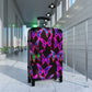 "Radiant Swarm" - Neon Butterflies  Suitcase