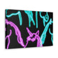 'Neon Unicorn Pod' NEON Unicorns Art Canvas