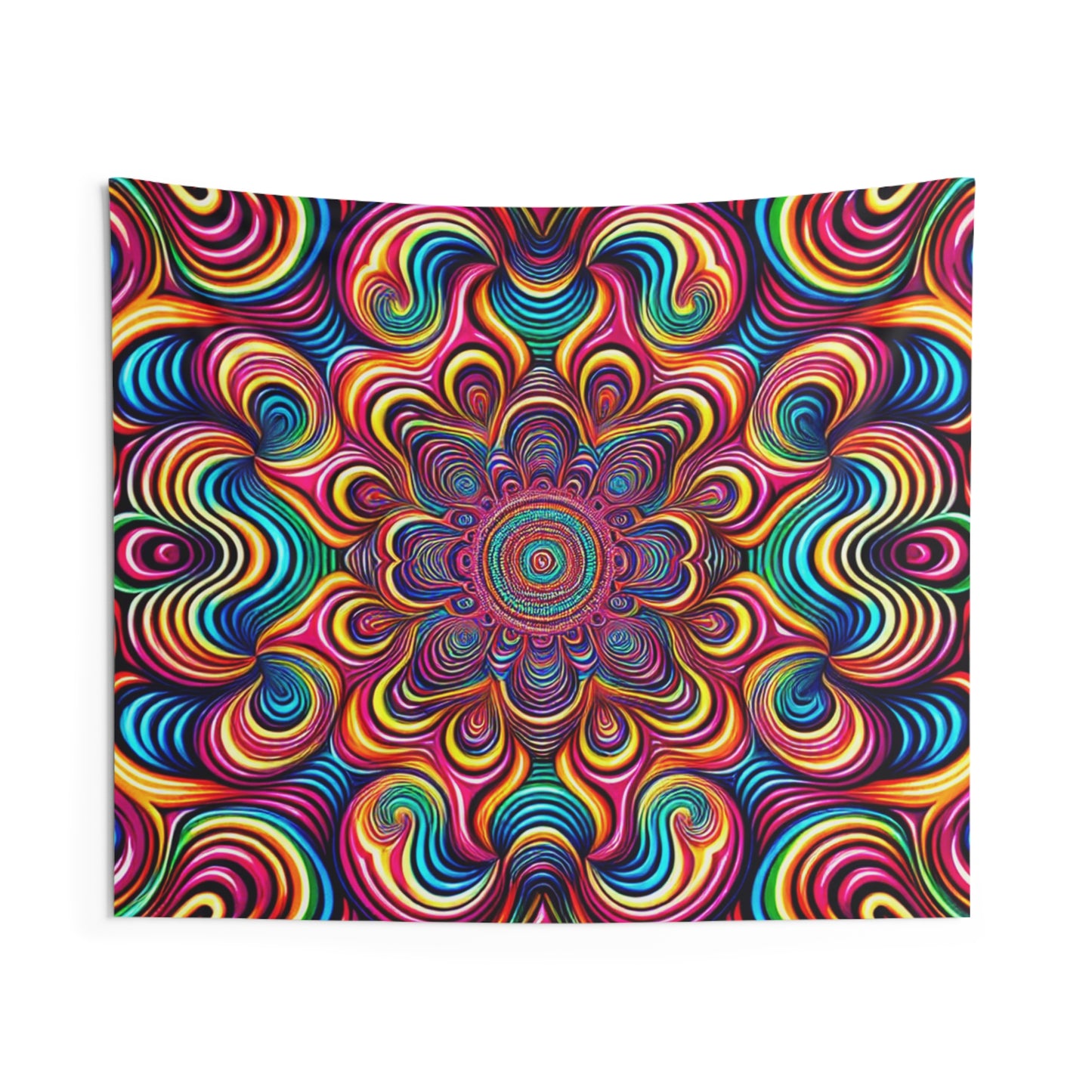 Cosmic Kaleidoscope. Infinity Patterns Art Tapestry