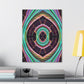 Electric Cosmic Confetti. Trippy Infinity Patterns Art Canvas