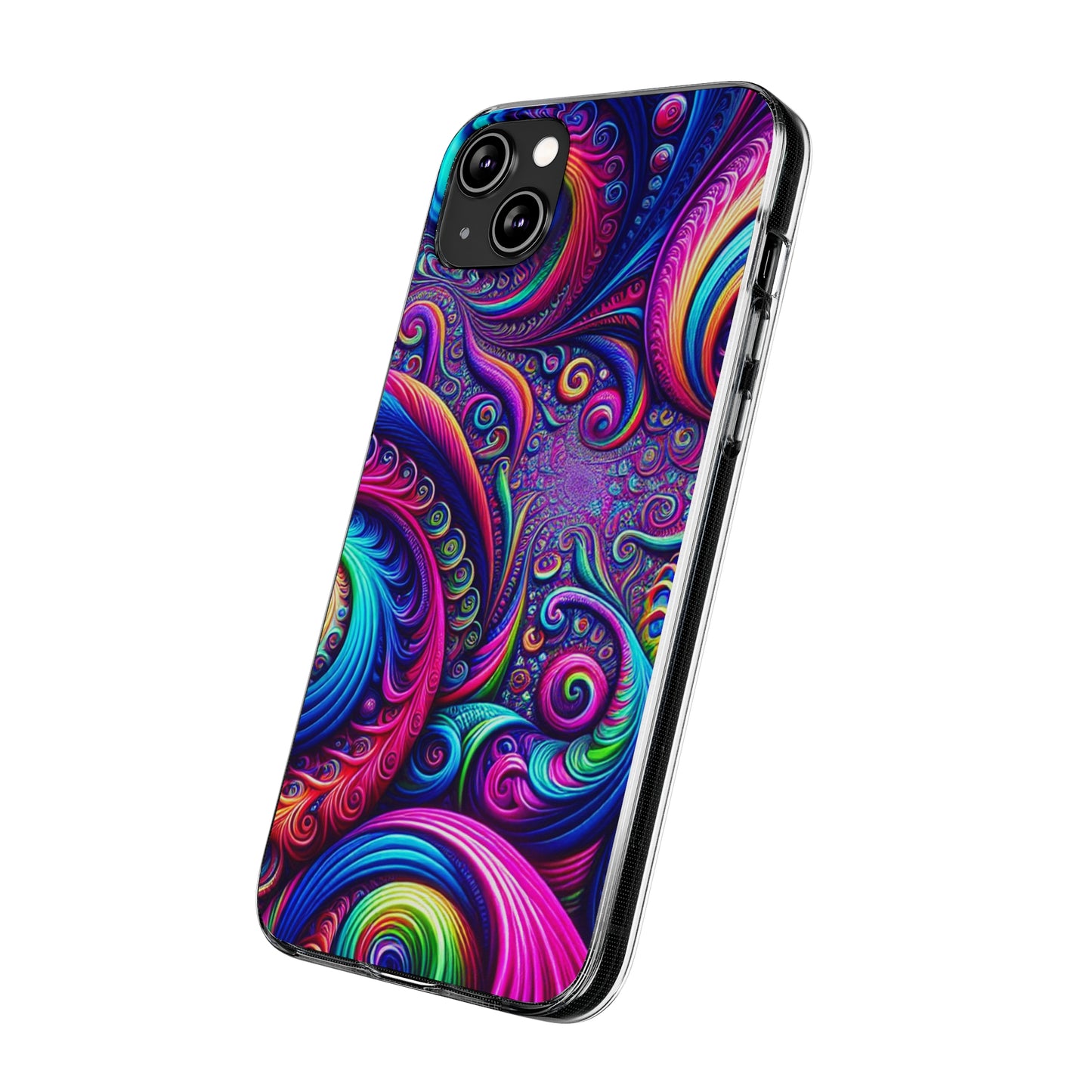 "VibranTrip Neonfinity" Infinity Patterns Art Polycarbonate Phone Case
