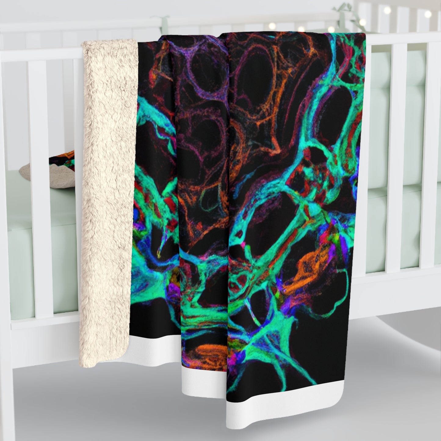 DaVinci Luther - Trippy Infinity Patterns Sherpa Blanket