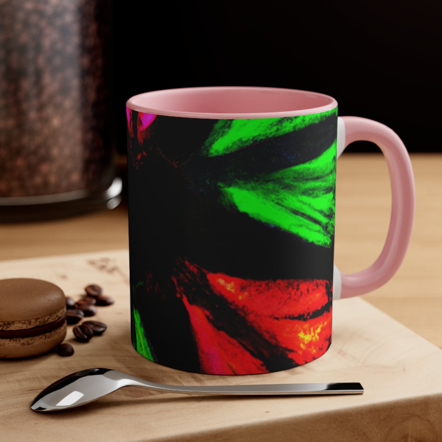 Neon Butterfly Splash. Butterflies 11oz Mug