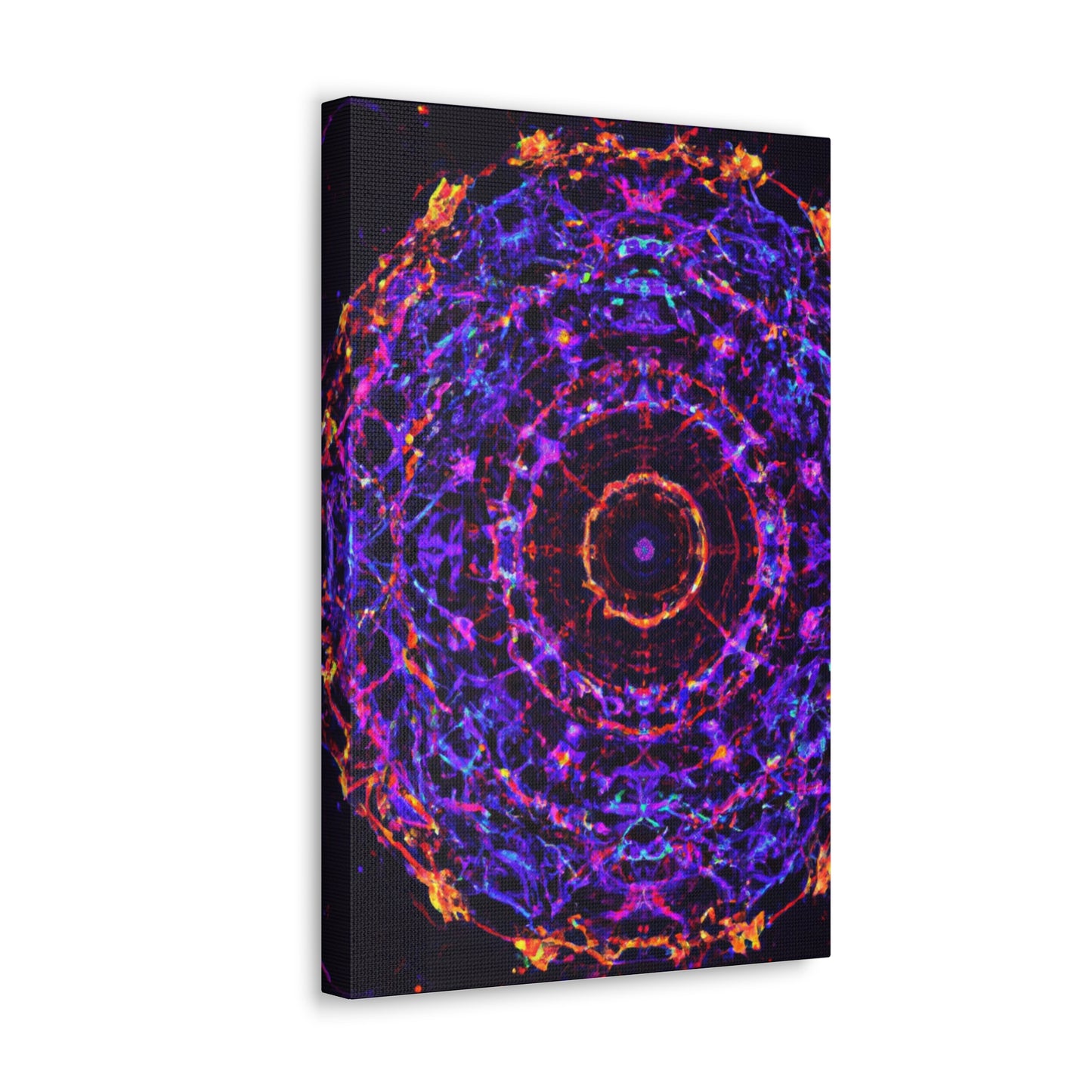 Cosmic Psychedelic Universe. Trippy Infinity Patterns Art Canvas