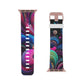 "Neon Synthesis" - Trippy Infinity Patterns Iwatch Band