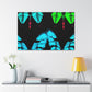 "Neon Butterfly Dreams" Neon Butterflies  Art Canvas
