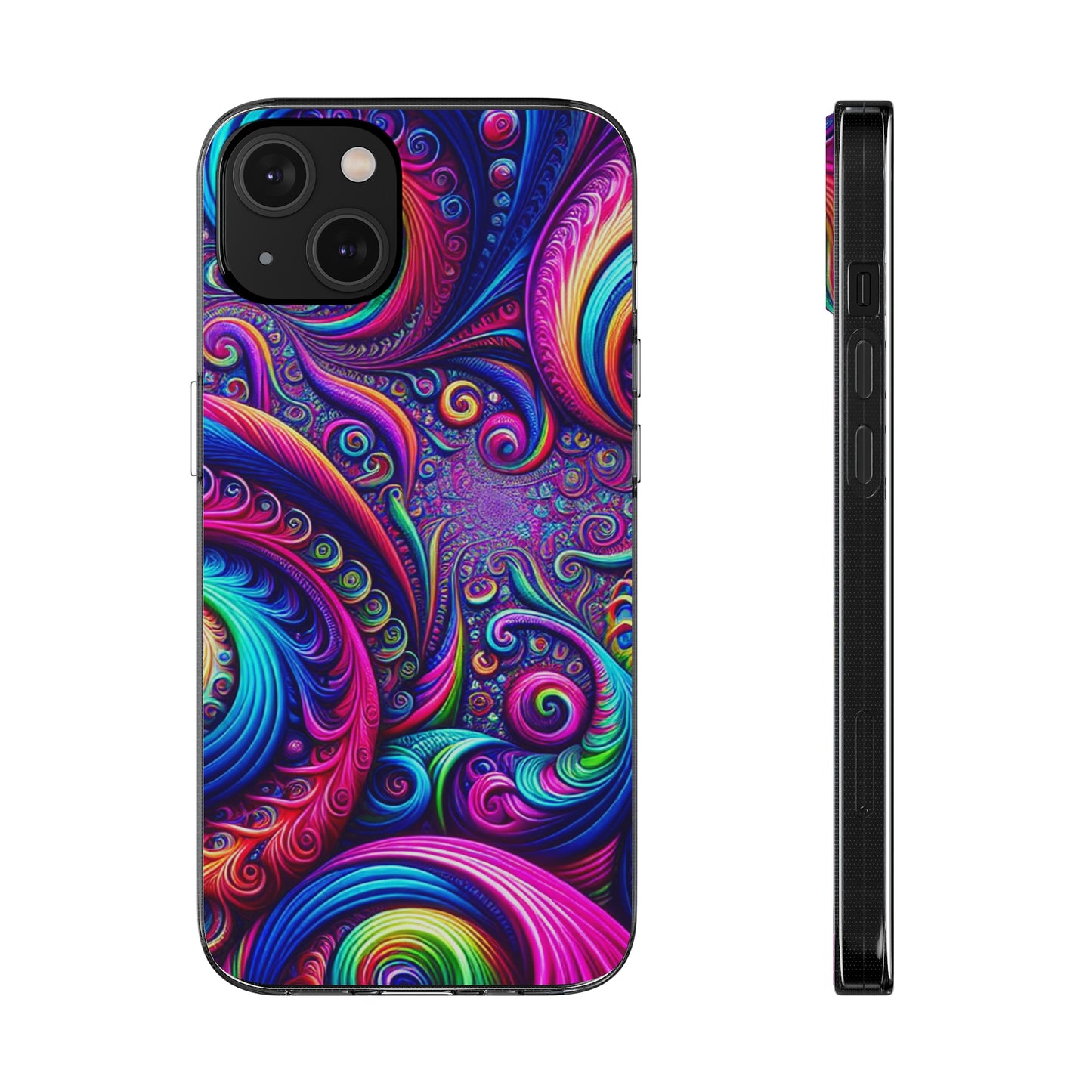"VibranTrip Neonfinity" Infinity Patterns Art Polycarbonate Phone Case