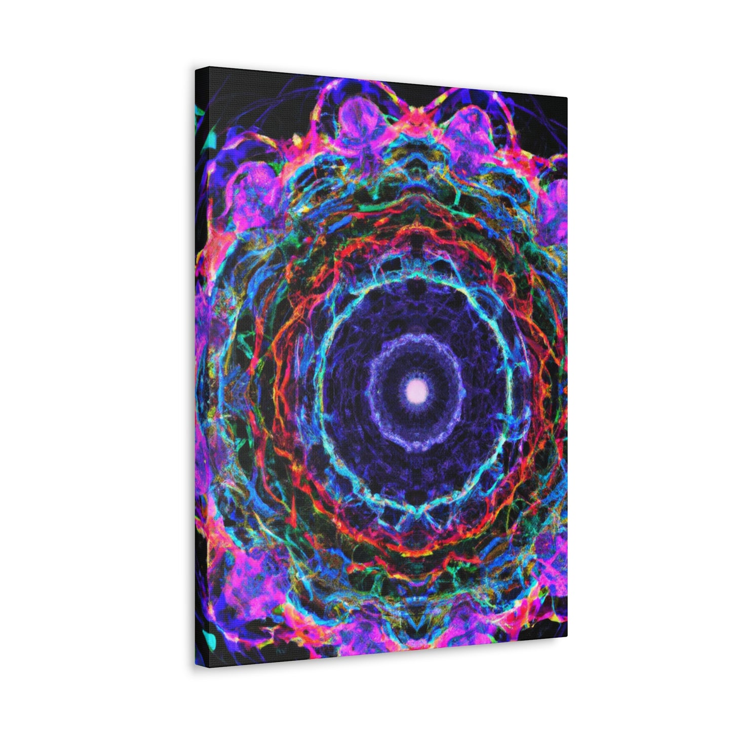 "Infinite Plasma Rainbow" Trippy Infinity Patterns Art Canvas