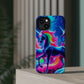 NeonNocturnals Neon Unicorns Premium Art Magsafe Magnet Tough IPhone 13 14 15 Pro Plus Max and Mini in Matte and Glossy Phone cases