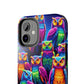 Neon Nocturne. NEON Owls Tough Phone Case