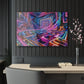 Neon Liminiscence Trippy infity Pattern 1/4" Glossy Acrylic Art