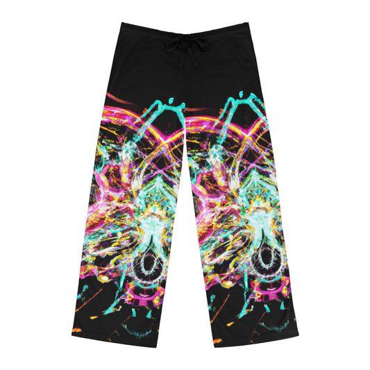 TDB Psychedelic Prismatic Vortex. Trippy Infinity Patterns Mens Pajama Pants