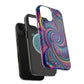 Cosmic Quasar Dreams. Neon Trippy Infinity Patterns Premium Art Magsafe Magnet Tough IPhone 13 14 15 Pro Plus Max and Mini in Matte and Glossy Phone cases