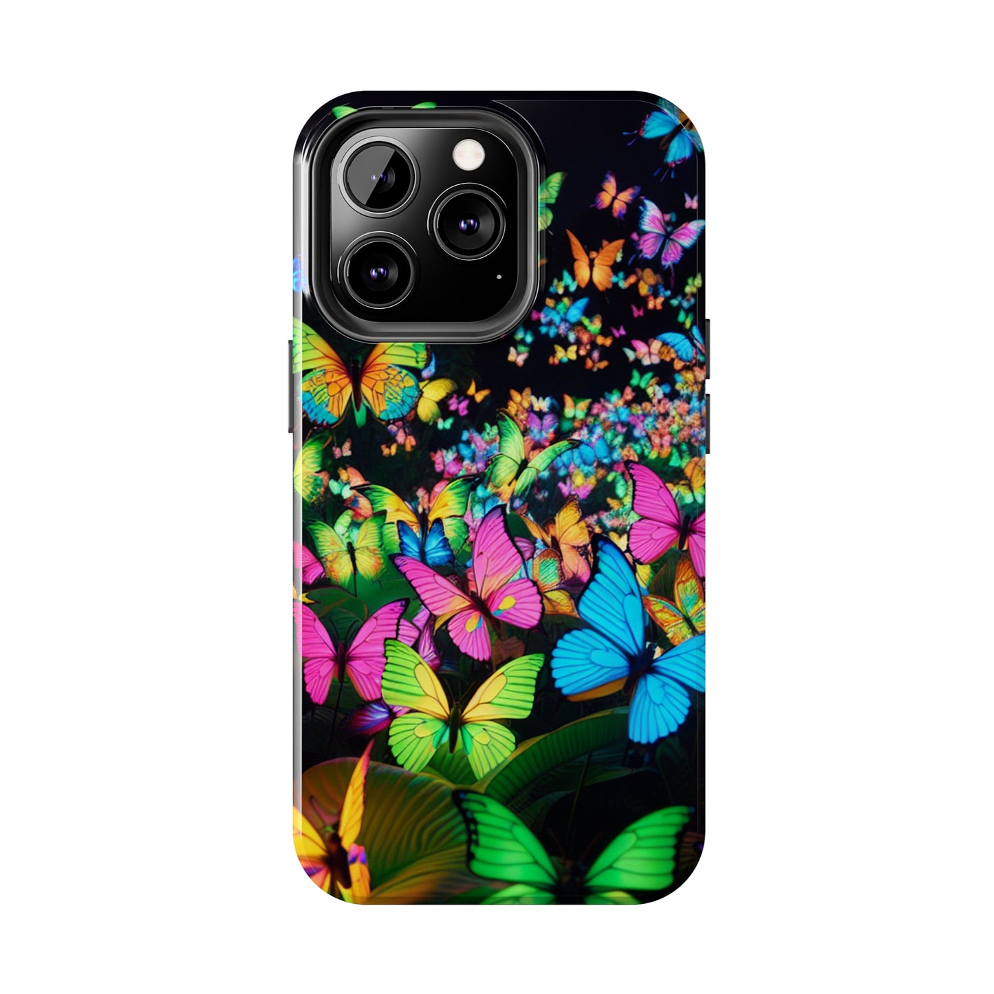 Neon Butterfly Congregation. NEON Butterflies Tough Phone Case