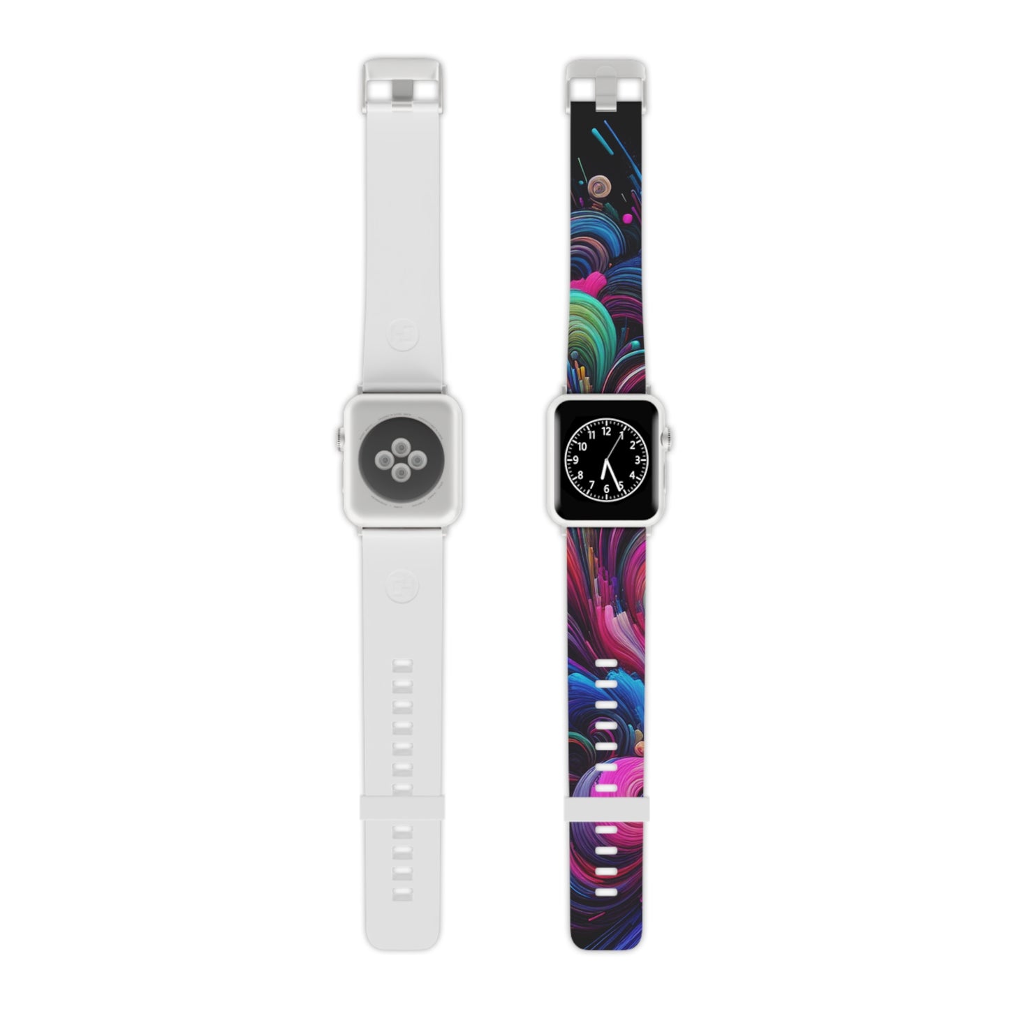 "Neon Synthesis" - Trippy Infinity Patterns Iwatch Band