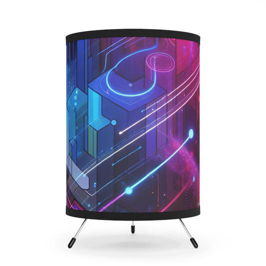 Giovanni di Raffaello - Trippy Infity Patterns Art Tripod Lamp