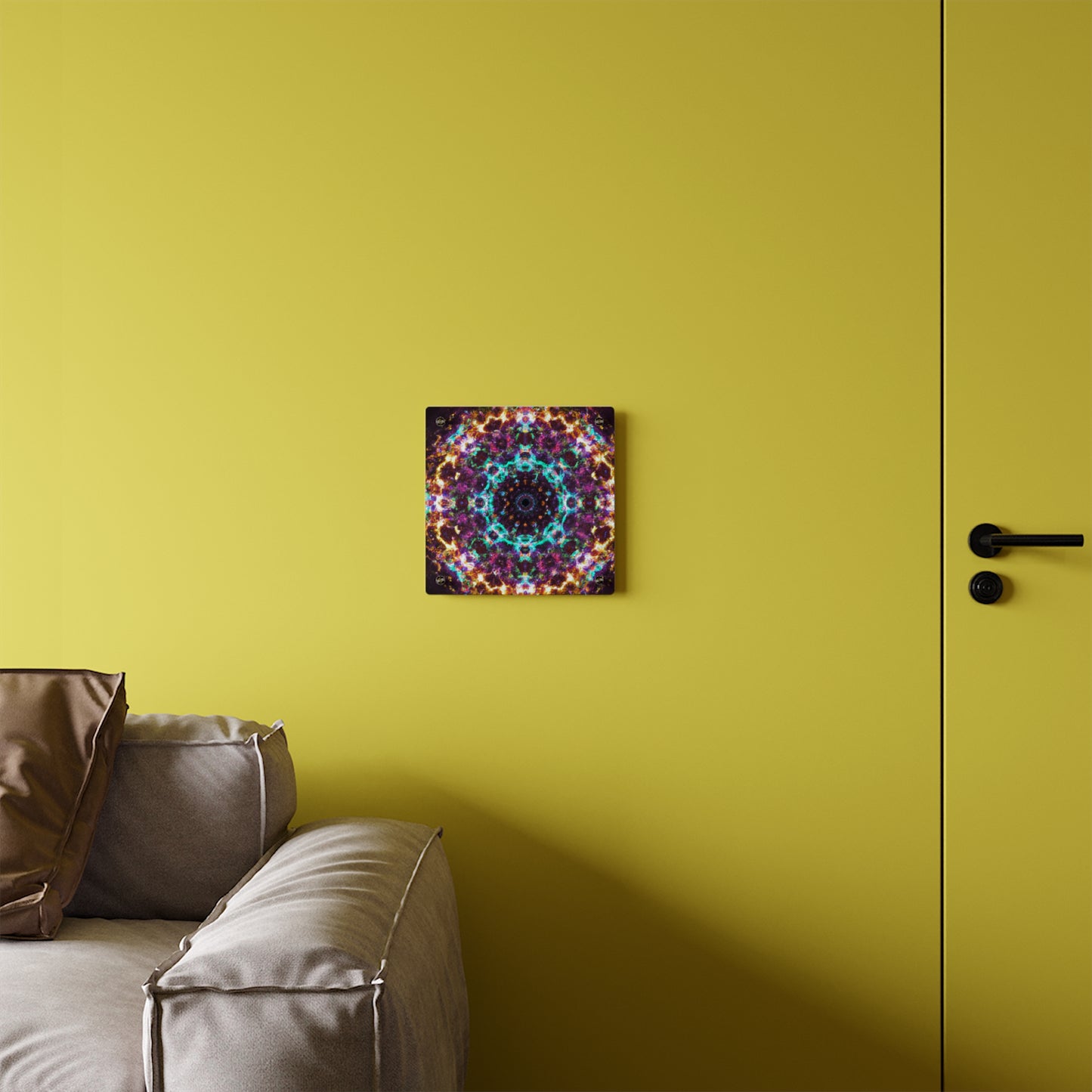 Electric Dreamscape. Trippy Infinity Patterns Acrylic Art Panel