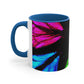 Neon Butterfly Splash. Butterflies 11oz Mug