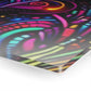 Vibrant Infinity Voyage. Trippy infity Pattern 1/4" Glossy Acrylic Art
