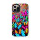 "Neonardie's Dreamscape" NEON Butterflies Tough Phone Case