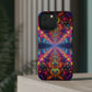 Neon Infinity Oasis Neon Trippy Infinity Patterns Premium Art Magsafe Magnet Tough IPhone 13 14 15 Pro Plus Max and Mini in Matte and Glossy Phone cases