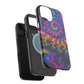 Twilight Infinyscape Neon Trippy Infinity Patterns Premium Art Magsafe Magnet Tough IPhone 13 14 15 Pro Plus Max and Mini in Matte and Glossy Phone cases