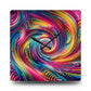 Neon Infinity Vortex Infinity Patterns Art Acrylic Clock