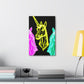 "Neon Unicorn Glow" NEON Unicorns Art Canvas