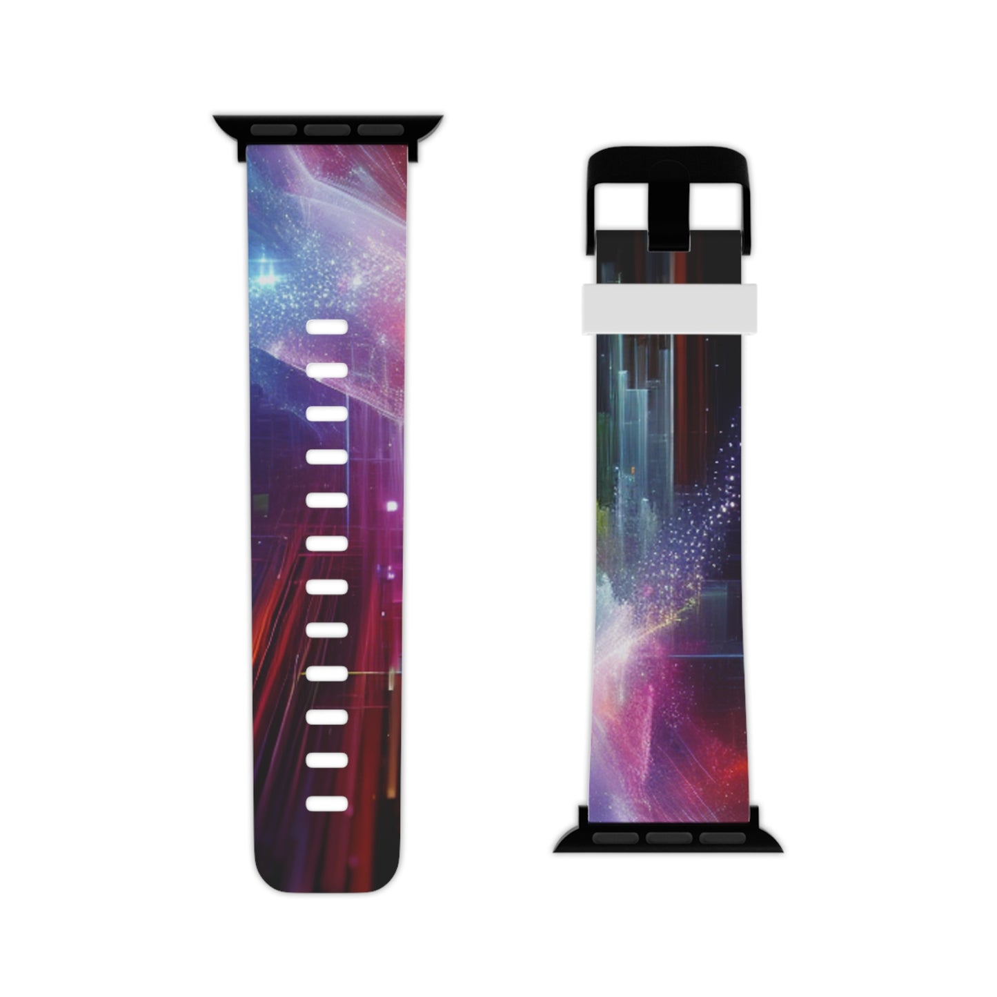 Electric Kaleidoscope - Trippy Infinity Patterns Iwatch Band